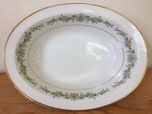 Vtg Noritake China Barcelona 6673 Porcelain Oval Serving Bowl Vegetable Dish 10"